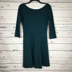 Banana republic teal 3/4 sleeve dress 2